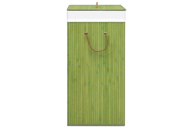 Vasketøjskurv 72 L Bambus Grøn - Badeværelsestilbehør - Vasketøjskurv