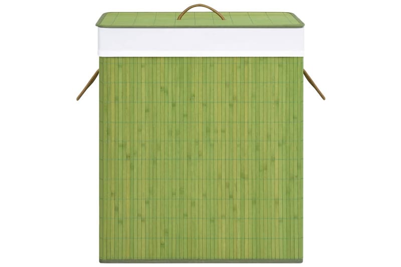 Vasketøjskurv 83 L Bambus Grøn - Badeværelsestilbehør - Vasketøjskurv
