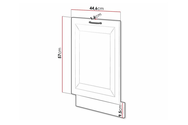Templemore Køkkenskab 44,6 cm - Grafit - Hus & renovering - Køkken & bad - Køkken & bryggers