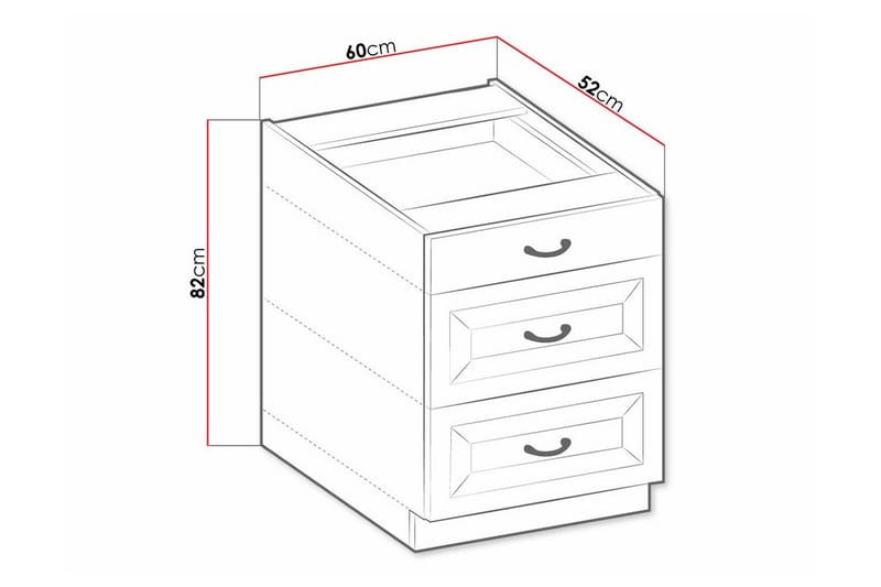 Templemore Køkkenskab 60 cm - Hus & renovering - Køkken & bad - Køkken & bryggers