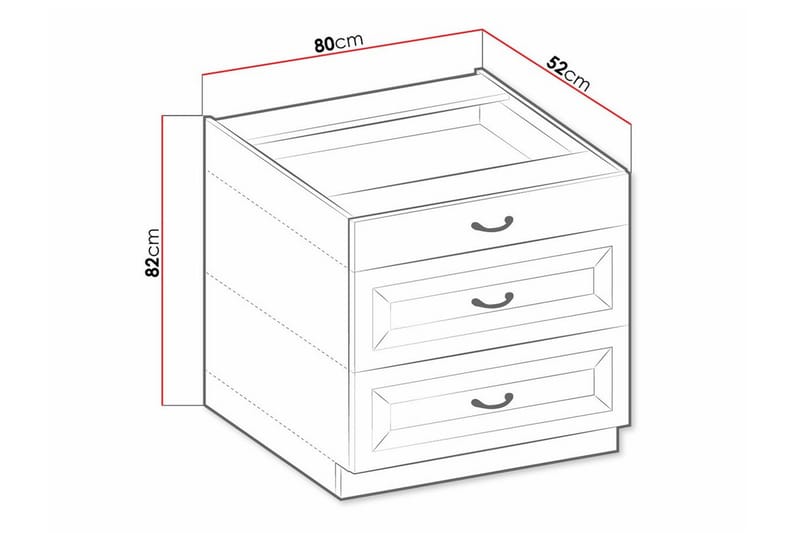Templemore Køkkenskab 80 cm - Hus & renovering - Køkken & bad - Køkken & bryggers