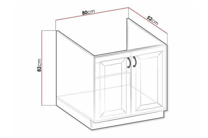 Templemore Køkkenskab 80 cm - Hus & renovering - Køkken & bad - Køkken & bryggers