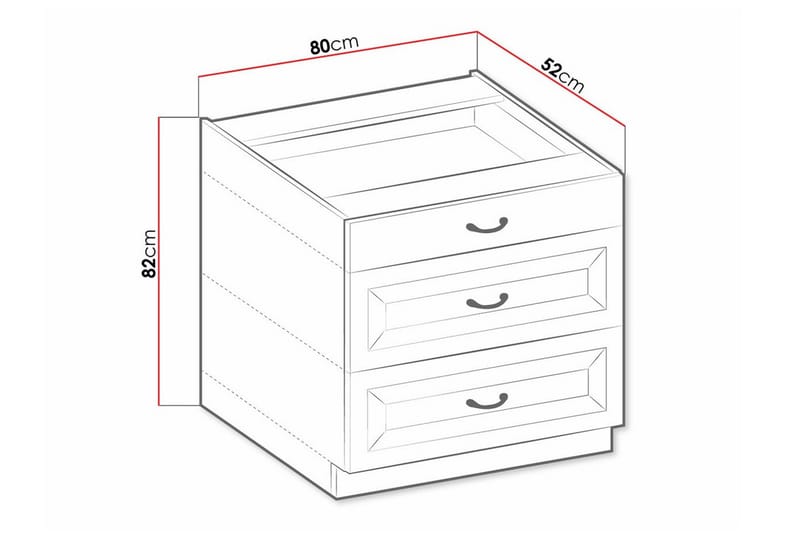 Templemore Køkkenskab 80 cm - Hus & renovering - Køkken & bad - Køkken & bryggers