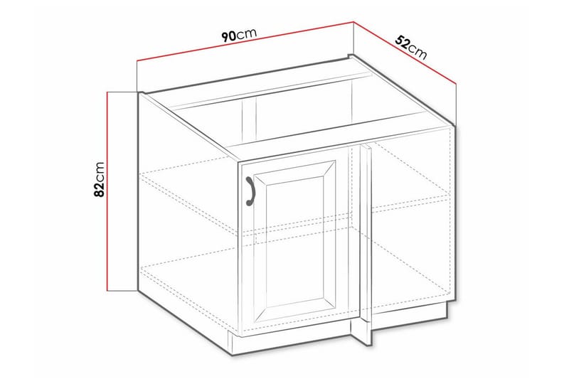 Templemore Køkkenskab 90 cm - Hus & renovering - Køkken & bad - Køkken & bryggers