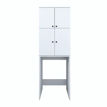 Vaskemaskineskab Wallxpert Cleo Shelf (65 x 193,6 x 62,5 cm) Hvid - Hvid - Hus & renovering - Køkken & bad - Køkken & bryggers