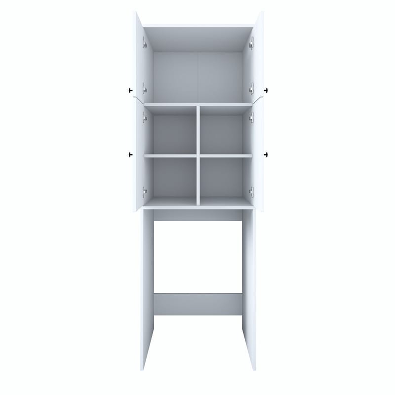 Vaskemaskineskab Wallxpert Cleo Shelf (65 x 193,6 x 62,5 cm) Hvid - Hvid - Hus & renovering - Køkken & bad - Køkken & bryggers