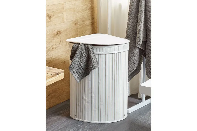 Vasketøjskurve Badulla Hvid - Hvid - Hus & renovering - Køkken & bad - Køkken & bryggers - Tørre & vasketilbehør