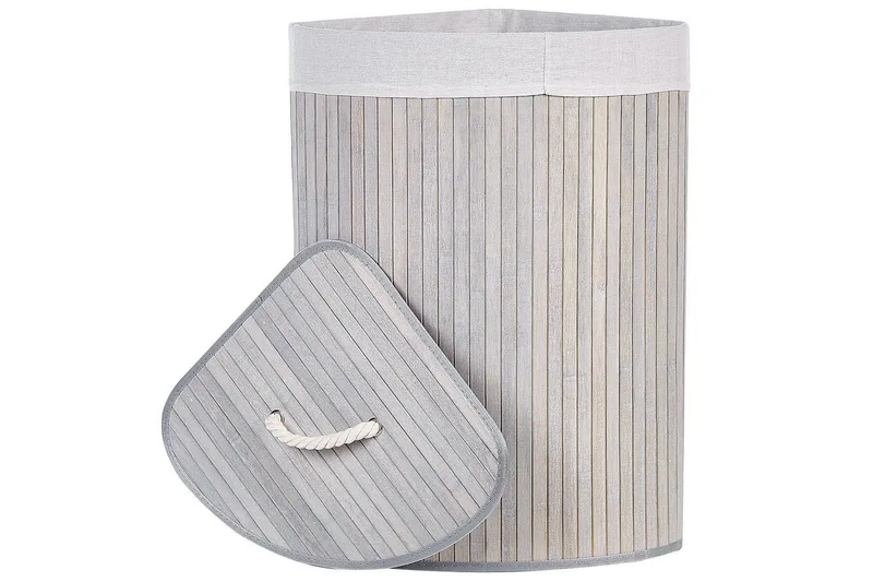 Vasketøjskurve Matara Grå/hvid - Grå/hvid - Hus & renovering - Køkken & bad - Køkken & bryggers - Tørre & vasketilbehør