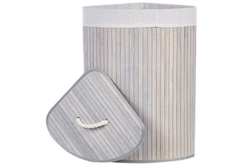 Vasketøjskurve Matara Grå/hvid - Grå/hvid - Hus & renovering - Køkken & bad - Køkken & bryggers - Tørre & vasketilbehør