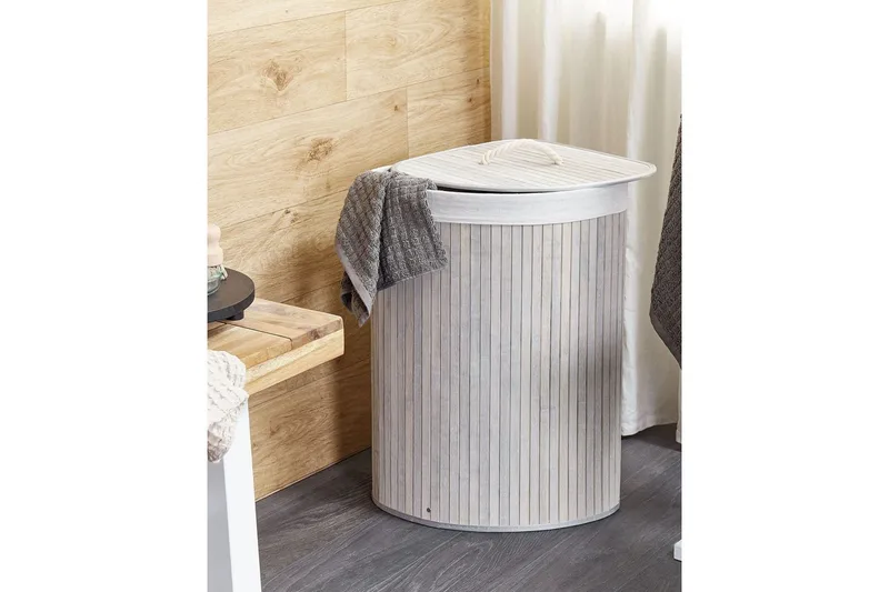 Vasketøjskurve Matara Grå/hvid - Grå/hvid - Hus & renovering - Køkken & bad - Køkken & bryggers - Tørre & vasketilbehør