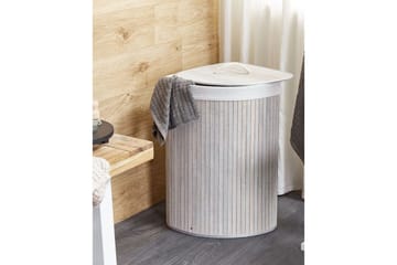 Vasketøjskurve Matara Grå/hvid - Grå/hvid - Hus & renovering - Køkken & bad - Køkken & bryggers - Tørre & vasketilbehør
