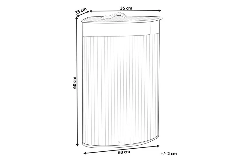 Vasketøjskurve Matara Grå/hvid - Grå/hvid - Hus & renovering - Køkken & bad - Køkken & bryggers - Tørre & vasketilbehør
