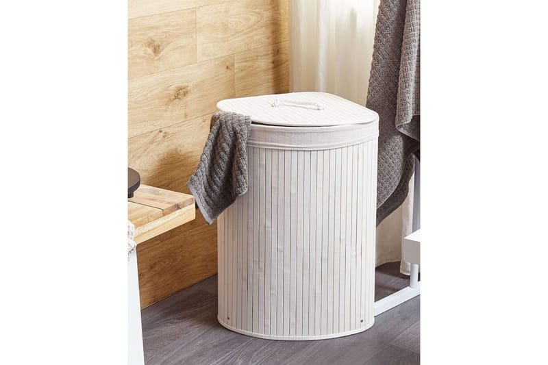 Vasketøjskurve Matara Hvid - Hvid - Hus & renovering - Køkken & bad - Køkken & bryggers - Tørre & vasketilbehør