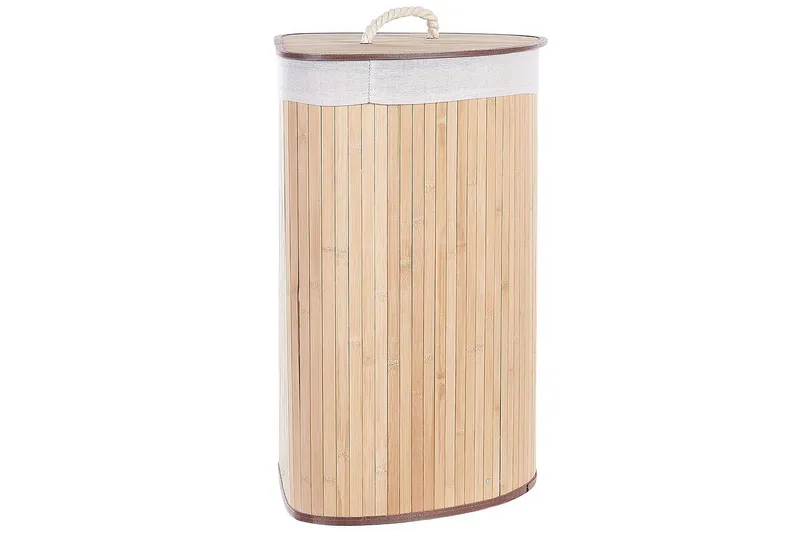 Vasketøjskurve Matara Lyst træ/hvid - Lyst træ/hvid - Hus & renovering - Køkken & bad - Køkken & bryggers - Tørre & vasketilbehør