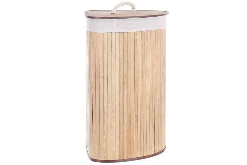 Vasketøjskurve Matara Lyst træ/hvid - Lyst træ/hvid - Hus & renovering - Køkken & bad - Køkken & bryggers - Tørre & vasketilbehør