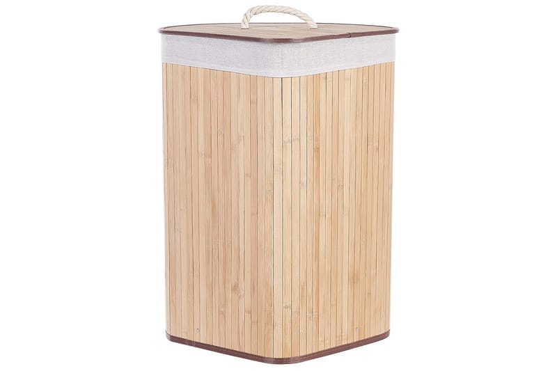 Vasketøjskurve Matara Lyst træ/hvid - Lyst træ/hvid - Hus & renovering - Køkken & bad - Køkken & bryggers - Tørre & vasketilbehør