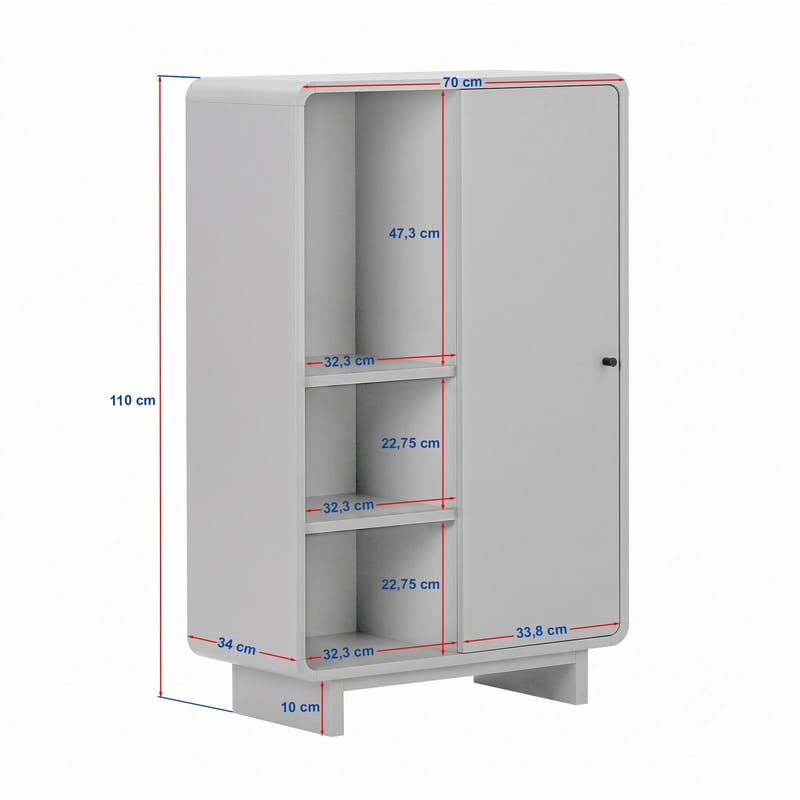 Zavio Multifunktionsskab 70x110x34 cm - Sepet Oak - Hus & renovering - Køkken & bad - Køkken & bryggers