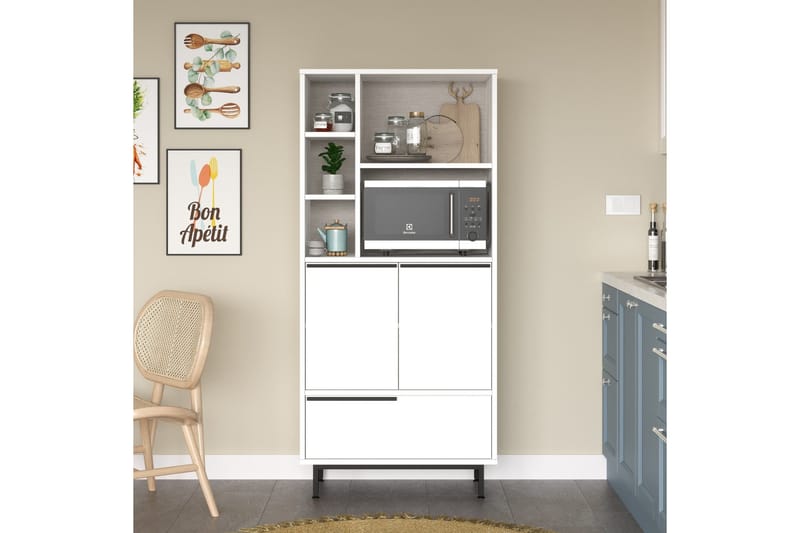 Liyakat Højskab - Hvid - Hus & renovering - Køkken & bad - Køkken & bryggers