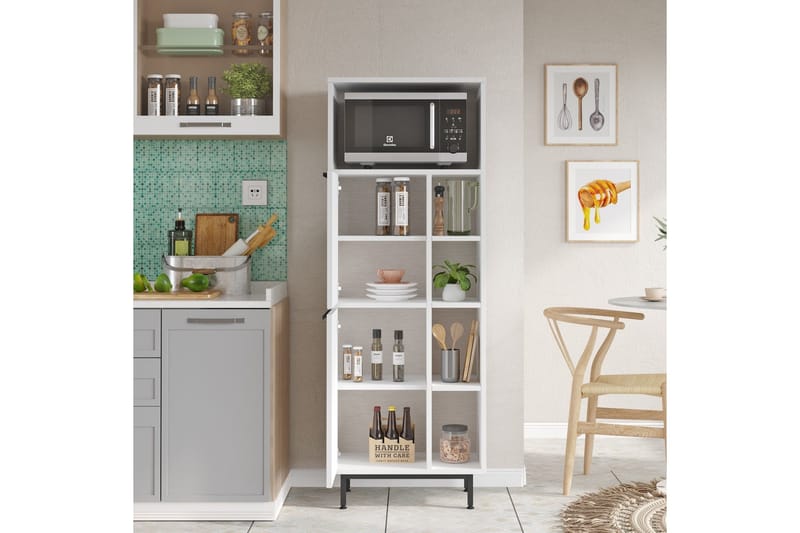 Liyakat Højskab - Hvid - Hus & renovering - Køkken & bad - Køkken & bryggers