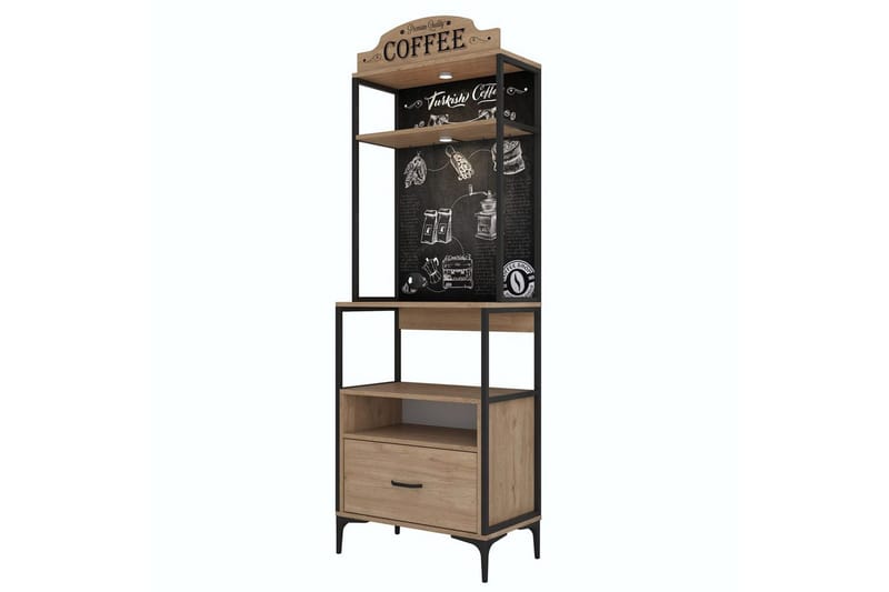 Multifunktionsskab Cerreta 154 (70 x 206,8 x 40 cm) - Brun - Hus & renovering - Køkken & bad - Køkken & bryggers