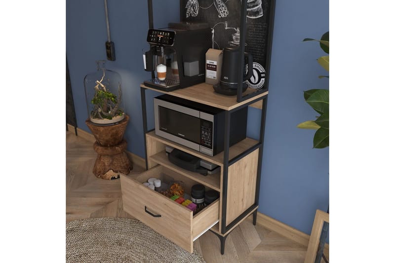 Multifunktionsskab Cerreta 154 (70 x 206,8 x 40 cm) - Brun - Hus & renovering - Køkken & bad - Køkken & bryggers
