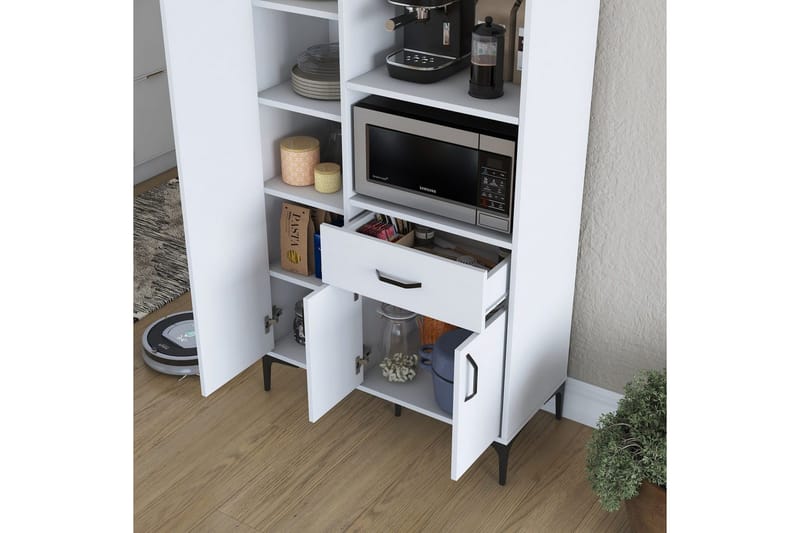 Multifunktionsskab Cerreta 165 Hvid - Hvid - Hus & renovering - Køkken & bad - Køkken & bryggers