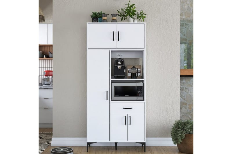 Multifunktionsskab Cerreta 165 Hvid - Hvid - Hus & renovering - Køkken & bad - Køkken & bryggers