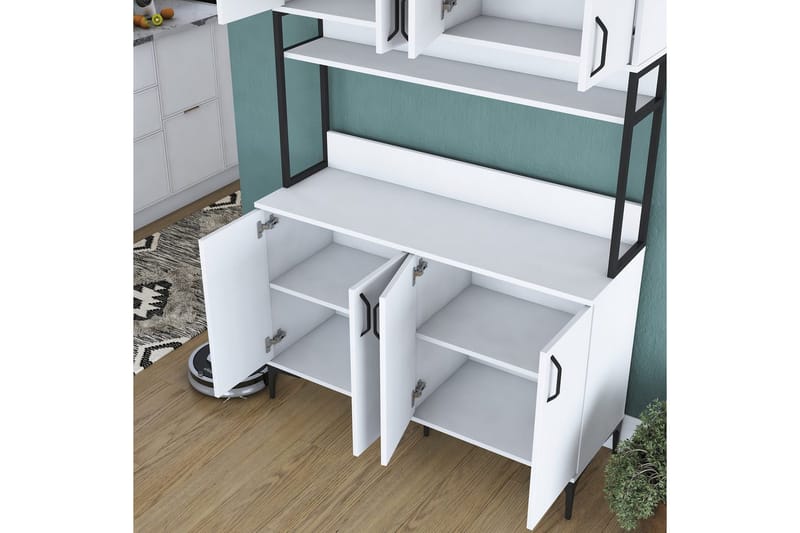 Multifunktionsskab Cerreta 173 Hvid - Hvid - Hus & renovering - Køkken & bad - Køkken & bryggers