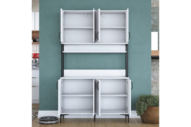 Multifunktionsskab Cerreta 173 Hvid - Hvid - Hus & renovering - Køkken & bad - Køkken & bryggers