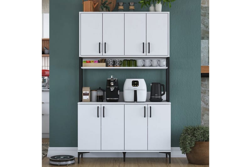 Multifunktionsskab Cerreta 173 Hvid - Hvid - Hus & renovering - Køkken & bad - Køkken & bryggers