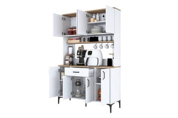 Multifunktionsskab Cerreta 177 Hvid - Hvid - Hus & renovering - Køkken & bad - Køkken & bryggers