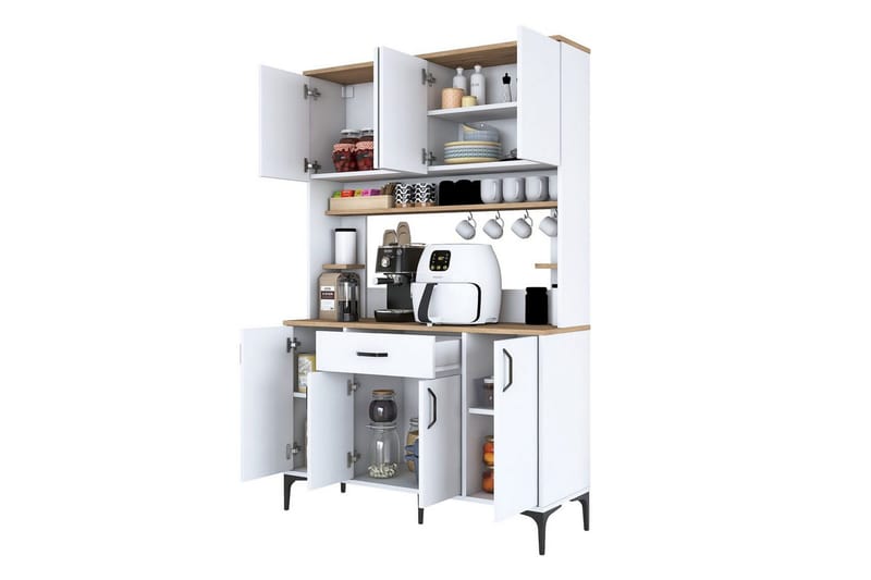 Multifunktionsskab Cerreta 177 Hvid - Hvid - Hus & renovering - Køkken & bad - Køkken & bryggers