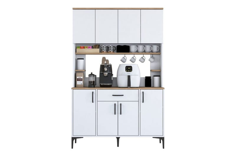 Multifunktionsskab Cerreta 177 Hvid - Hvid - Hus & renovering - Køkken & bad - Køkken & bryggers