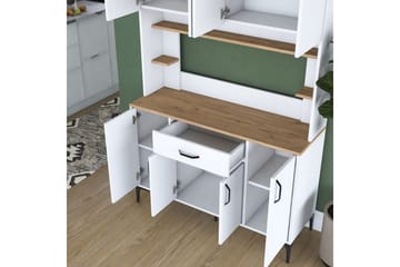 Multifunktionsskab Cerreta 177 Hvid - Hvid - Hus & renovering - Køkken & bad - Køkken & bryggers