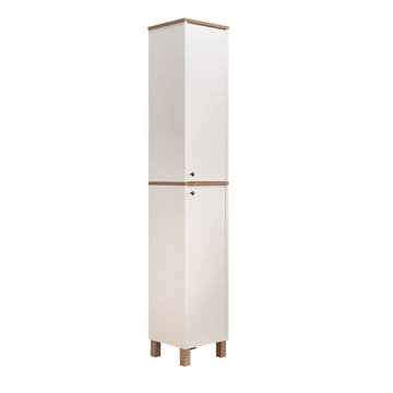 Multifunktionsskab Hanah Home Nord (36 x 195,4 x 32 cm) Hvid eg - Hvid og eg - Hus & renovering - Køkken & bad - Køkken & bryggers