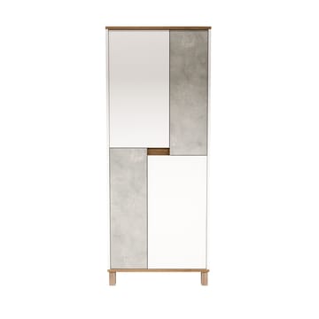 Multifunktionsskab Hanah Home Nord (69,7 x 175 x 40 cm) Hvid eg grå - Hvid / Eg / Grå - Hus & renovering - Køkken & bad - Køkken & bryggers