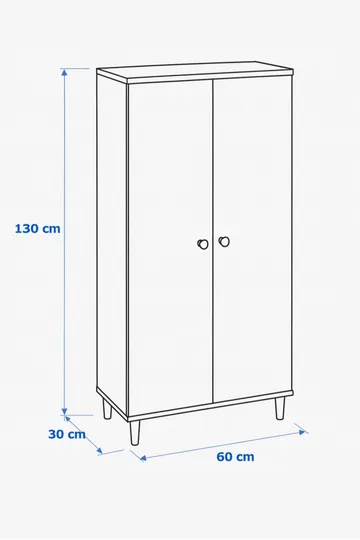 Multifunktionsskab Hanah Home Pika Multi (60 x 130 x 30 cm) Fyrretræ - Fyrretræ - Hus & renovering - Køkken & bad - Køkken & bryggers
