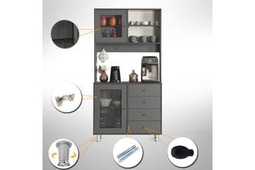 Multifunktionsskab Periorport Antracit - Antracit - Hus & renovering - Køkken & bad - Køkken & bryggers