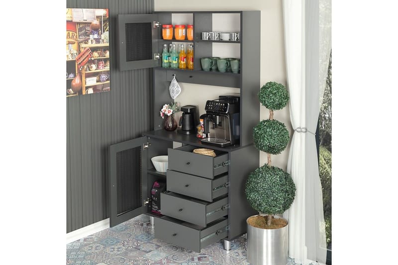 Multifunktionsskab Periorport Antracit - Antracit - Hus & renovering - Køkken & bad - Køkken & bryggers
