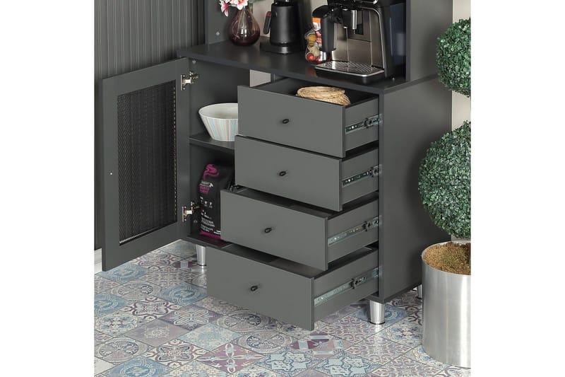 Multifunktionsskab Periorport Antracit - Antracit - Hus & renovering - Køkken & bad - Køkken & bryggers