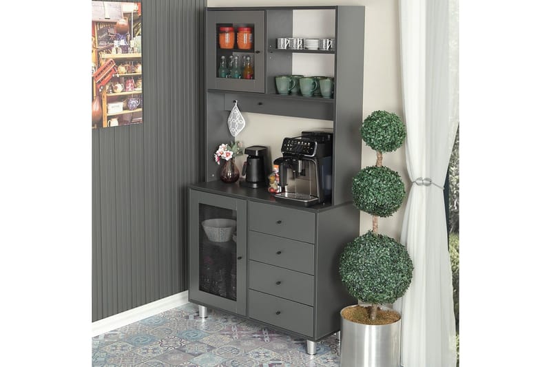 Multifunktionsskab Periorport Antracit - Antracit - Hus & renovering - Køkken & bad - Køkken & bryggers