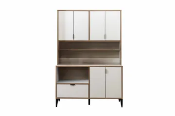Olyros opbevaringsmøbel 127x190 cm - Hvid - Hus & renovering - Køkken & bad - Køkken & bryggers