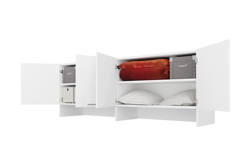 Rauk Highboard - Hvid - Hus & renovering - Køkken & bad - Køkken & bryggers