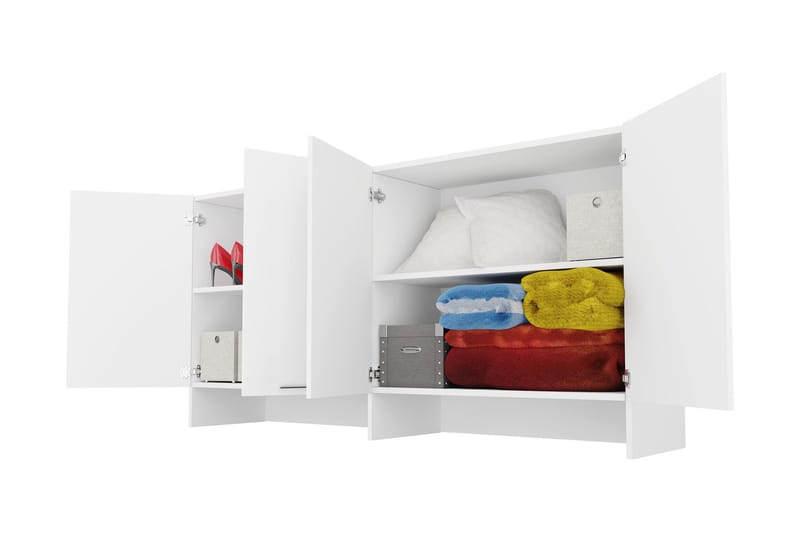 Rauk Highboard - Hvid - Hus & renovering - Køkken & bad - Køkken & bryggers