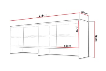 Rauk Highboard - Hvid - Hus & renovering - Køkken & bad - Køkken & bryggers