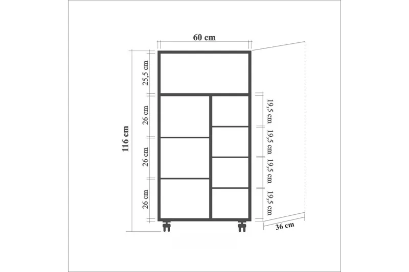 Ricado Køkkenskab 116 cm - Træ/natur - Hus & renovering - Køkken & bad - Køkken & bryggers
