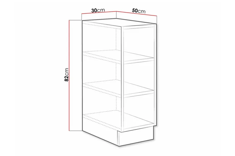 Templemore Køkkenskab 30 cm - Brun - Hus & renovering - Køkken & bad - Køkken & bryggers