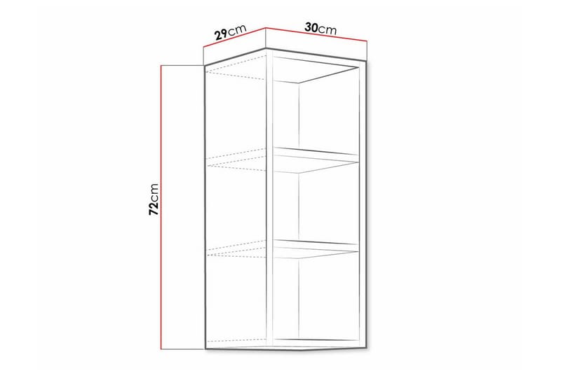 Templemore Køkkenskab 30 cm - Hvid - Hus & renovering - Køkken & bad - Køkken & bryggers