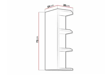 Templemore Køkkenskab 30 cm - Hvid - Hus & renovering - Køkken & bad - Køkken & bryggers