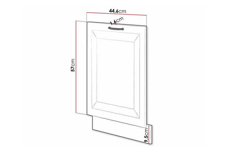 Templemore Køkkenskab 44,6 cm - Hvid - Hus & renovering - Køkken & bad - Køkken & bryggers